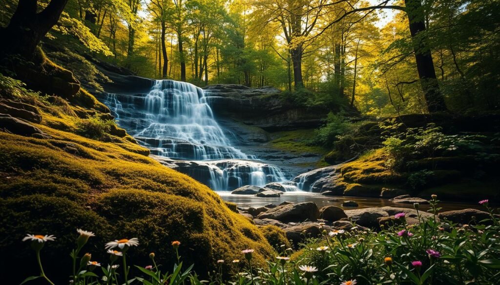 Naturwunder Estland Wasserfall und Wald